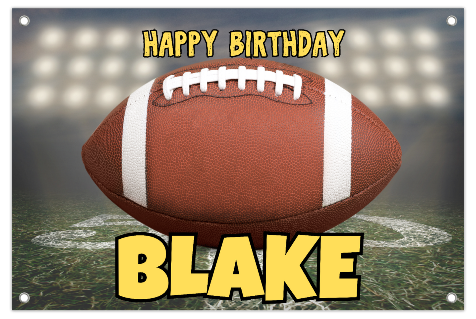 HBD Football Banner