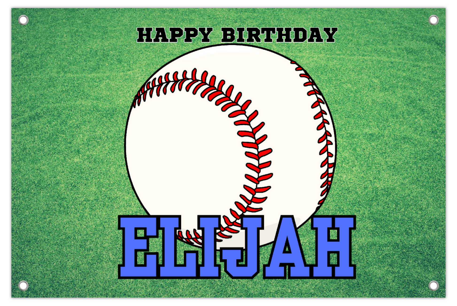 HBD Baseball Banner