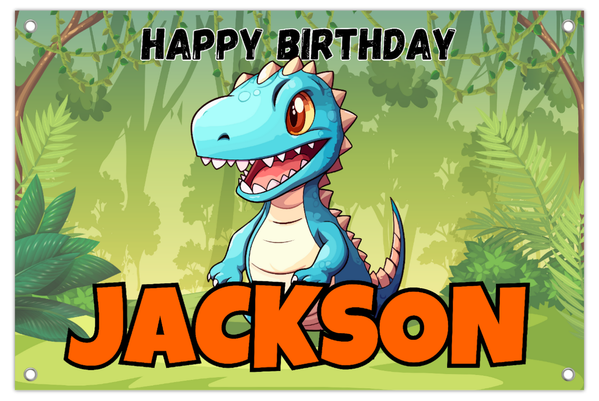 HBD T-Rex Banner